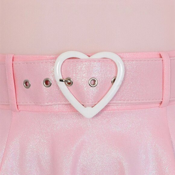 Pink Glitter Skater Dress Sizes Various Sizes XL, 2XL, 3XL, 4XL plus size - Picture 5 of 7